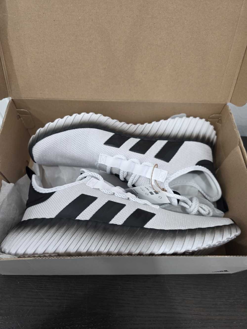 adidas White and Black Casual Running Sneakers